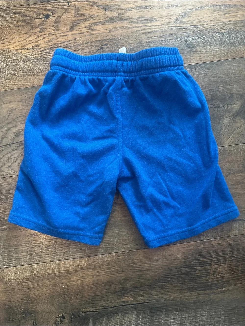 Blue Kids Athletic Shorts with Mystery Van Graphic size XS